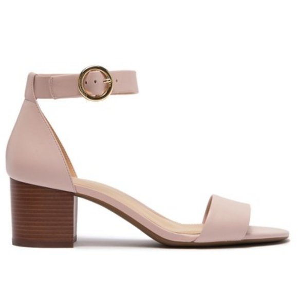 MICHAEL KORS Blush Leather Mid Ankle Strap Sandals - Picture 3 of 3